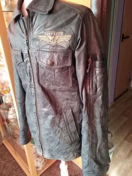 Pánská kožená bunda, s