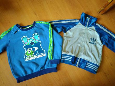 2x mikina adidas vel. 86-92, adidas,86
