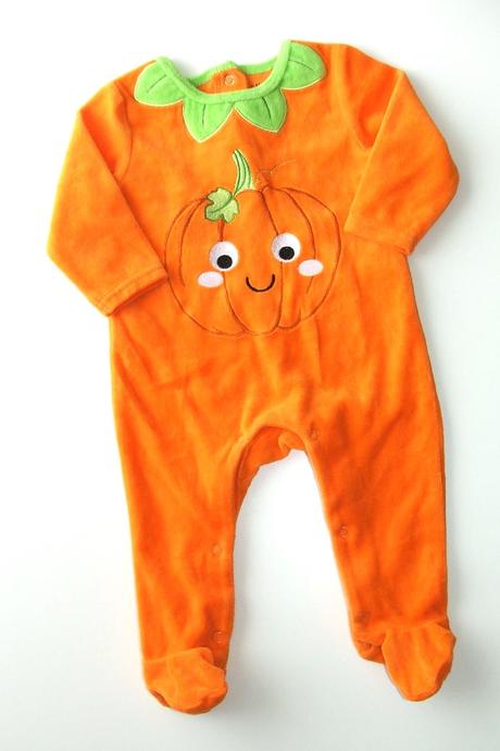 M214 sametkový overal dýně vel. 68, 