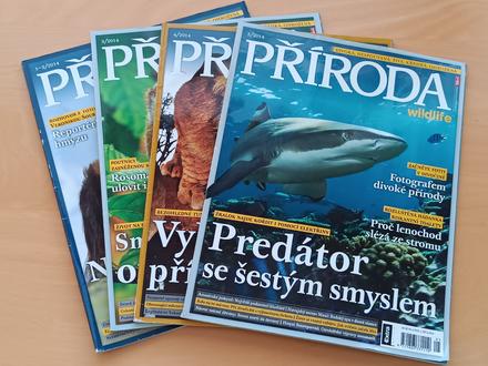 4 časopisy příroda 2014 č. 1-2, 3, 4, 5, 