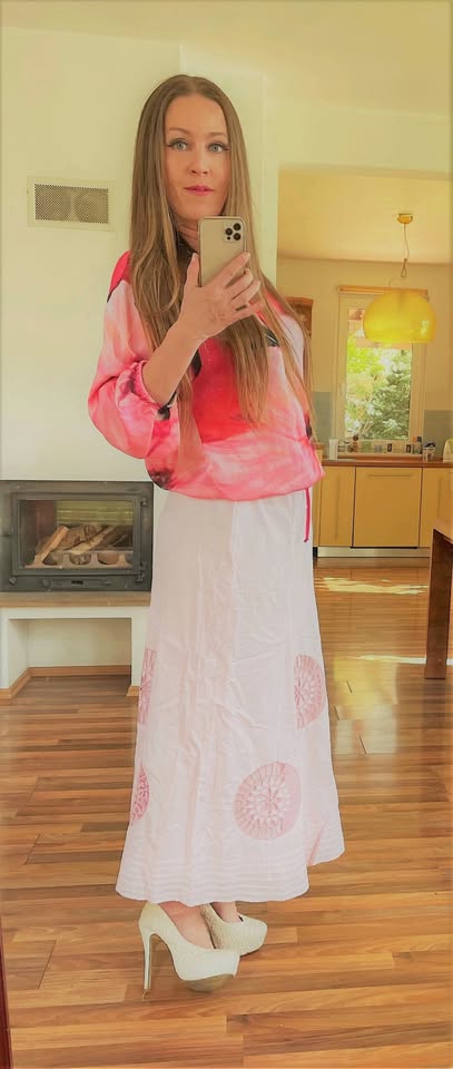 Maxisukně s vyřezanými kruhy, vel l, marks spence, marks & spencer,l