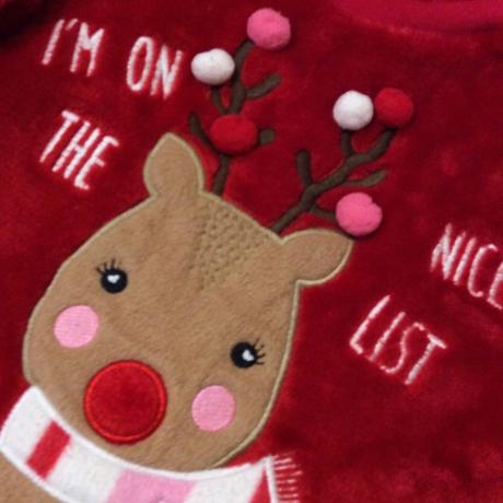 Vánoční heboučká huňatá mikina, 98