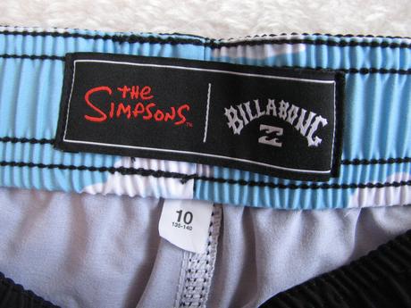 Luxusní chlapecké pružné šortky billabong simpsons, billabong,140