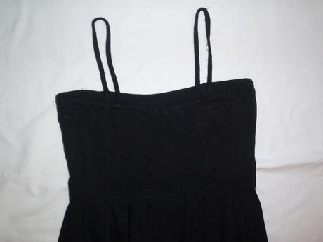 Super černý balónový top s flitrama, young dimension,152