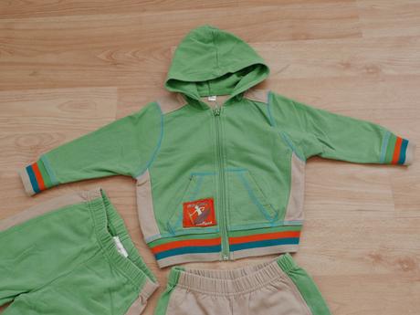 Set - teplakove kratasy, teplaky a bundicka, 74