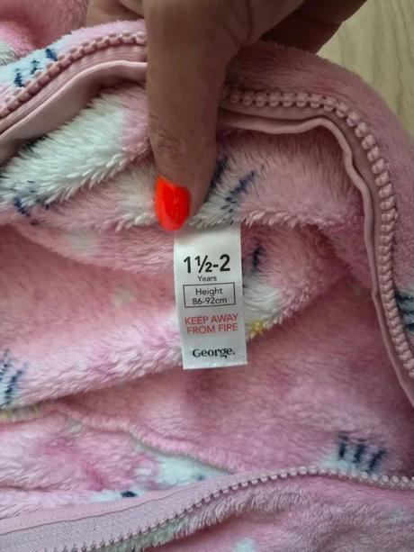 Teplý fleecový overal hello kitty, vel. 86/92, george,86