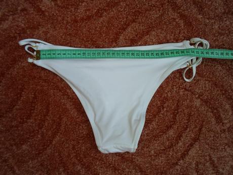 Bílé plavkové kalhotky bikiny, new yorker,s
