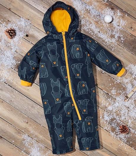 Medvídková kombinéza zimní overal s fleecem vel.92, lupilu,92