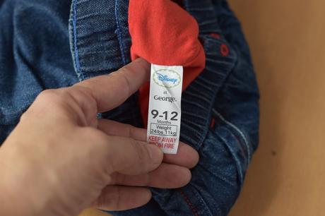 Džíny podšité vel. 9 - 12m, george,80