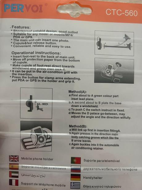 Nový držák na mobil do auta ctc-560,