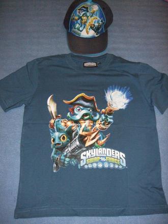 Tričko + šiltovka skylanders, c&a,140