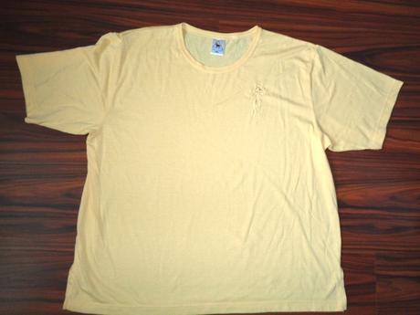Pěkné žluté tričko s výšivkou xxl, xxl