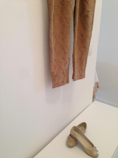 Kalhoty a halenka zara,vel.l sukne sisley+botky 35, zara,l