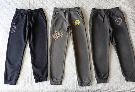 3x tepláky s fleecem, vel.134, pepco,134