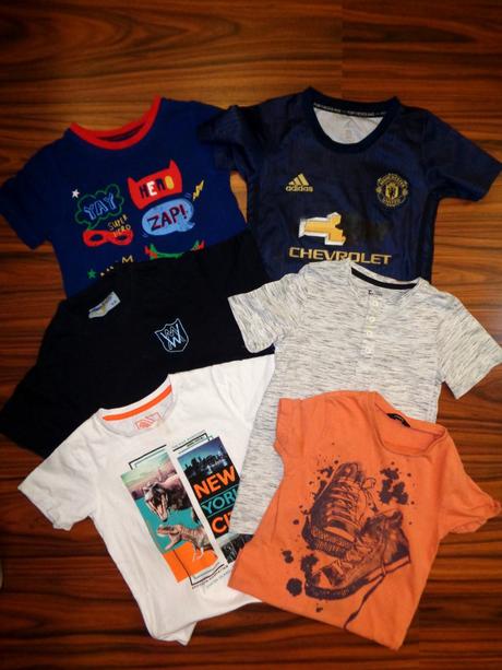 Trička s krátkým rukávem pro kluka 6 kusů, 116