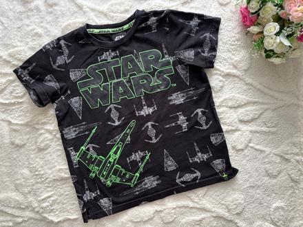 Triko černé star wars- v.7/8 let, 128