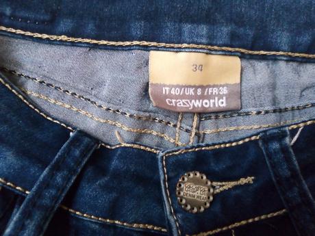 Šortky zn."denim wear" vel."34", denim,34