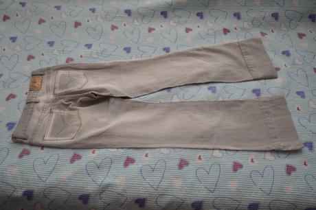 158 elastické šedé džíny, rifle, 158