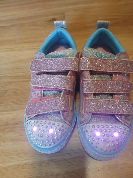 Třpytivé svítící boty skechers, vel. 29, skechers,29