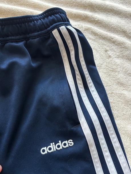 K8/ tepláky sportovní modré - v.13/14 let zn. adid, adidas,164