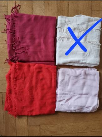 Šála třásně šál, camaieu