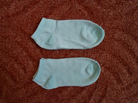 Modré tyrkysové nízké ponožky 2 páry, 31