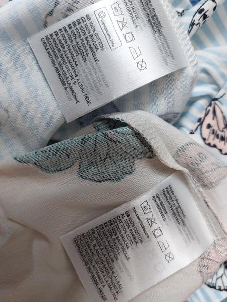 2x šaty motýlci, h&m,122