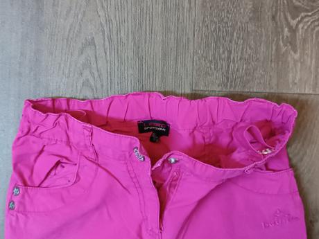 Dívčí plátěné 3/4 kalhoty,zn. lewro, vel. 116/122, lewro,116