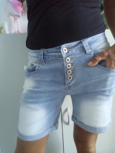 Baggy šortky zn."denim/place du jour" vel."38", denim,38