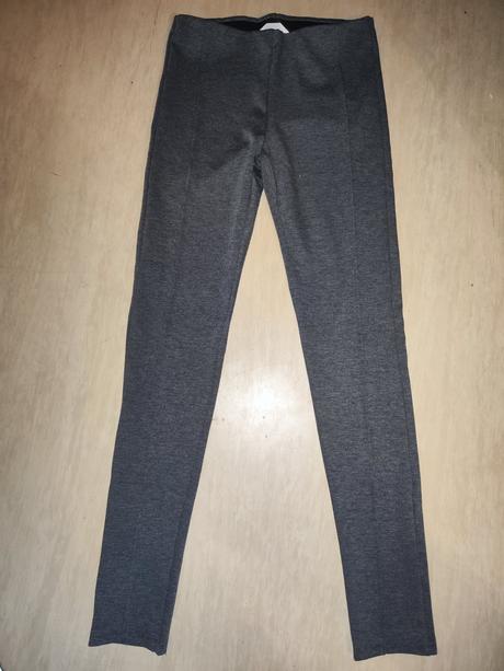 Šedé legíny s puky h&m 164/170, h&m,164