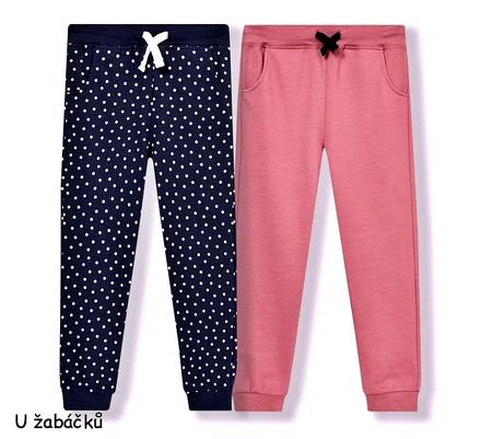 2-pack tepláky dívčí bavlněné vel. 122, fox & bunny,122