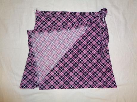 Luxusní fialová káro zavinovací sukýnka-plavkovina, crashone,158 / 164