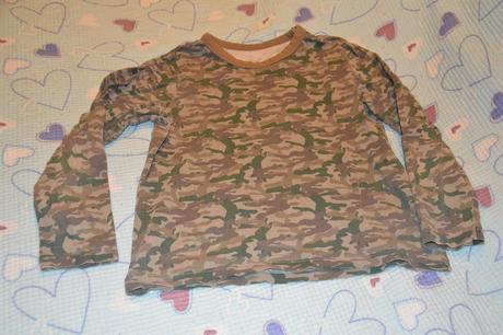 110 116 bavlněné maskáčové triko dlouhý rukáv, george,116