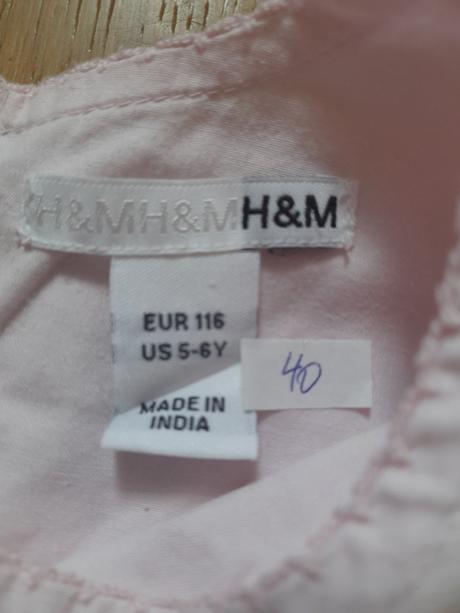 Šaty bez rukávů, vel 116, ham, h&m,116