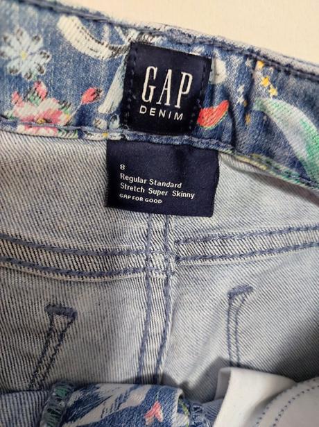 Džíny vel. 122-128, gap,128
