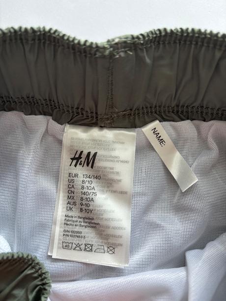 Kraťasy plavecké- v.134/140, h&m,134