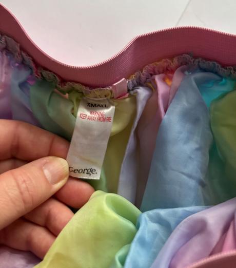 An25/ sukně tylová duhová - v.cca 6/10 let, george,116