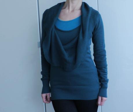 Tmave zeleny svetr melrose vel.32/34, 34