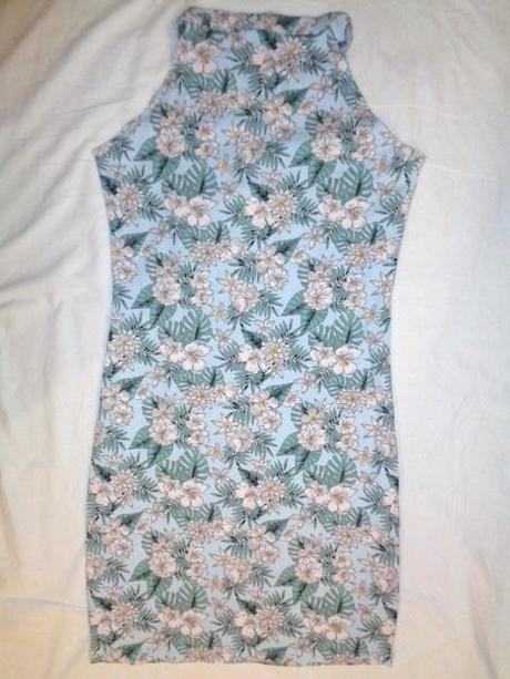 Luxusní modré květované šaty - super střih, new look,170