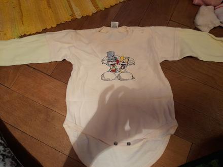 Body, bodýčko dlouhý rukáv s obrázkem, 80