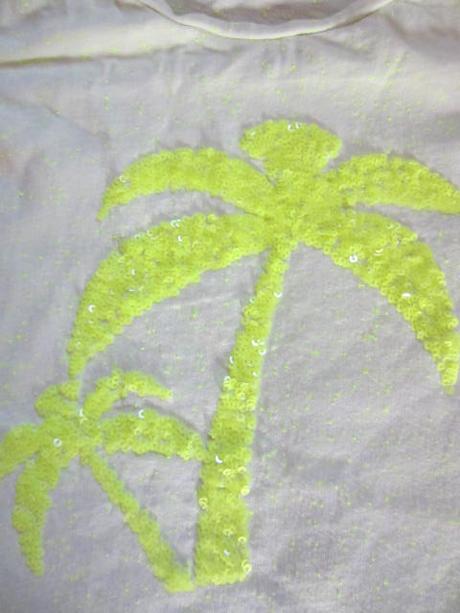 Melírované tričko s flitrovou palmou, next,146