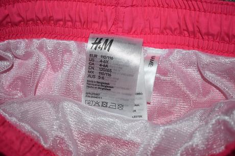 Neon růžové plavkové kraťasy h&m, 110/116/122, h&m,116