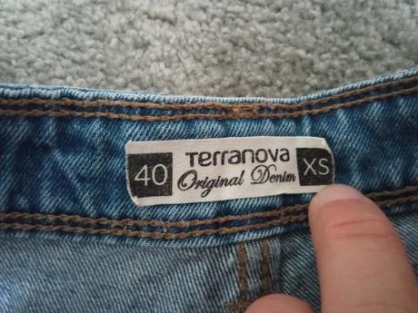 Džínové kraťasy, terranova,xs