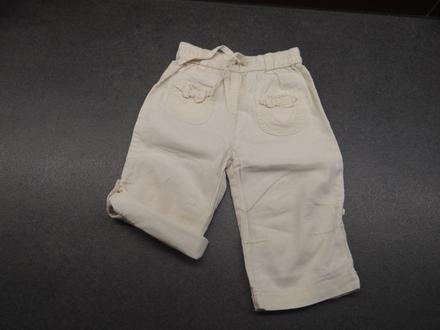 Lněné tříčtvrťáky/šortky, age,86