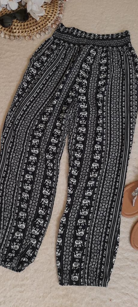 Just anna viskózové turecké kalhoty / harémky, xxl