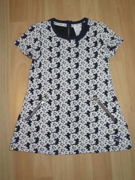 Rozkvetlé šaty top stav + legíny, 98