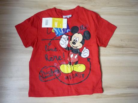 Nové triko mickey mouse s krátkým rukávem, disney,98