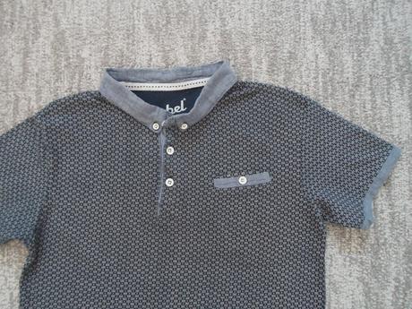Modré tričko triko s límečkem polo, rebel,146
