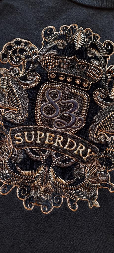 Superdry zdobené teplákové šaty s kapsami, superdry,s