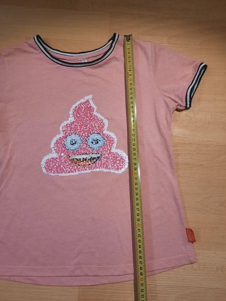 Tričko růžové měnící hovínko, 146